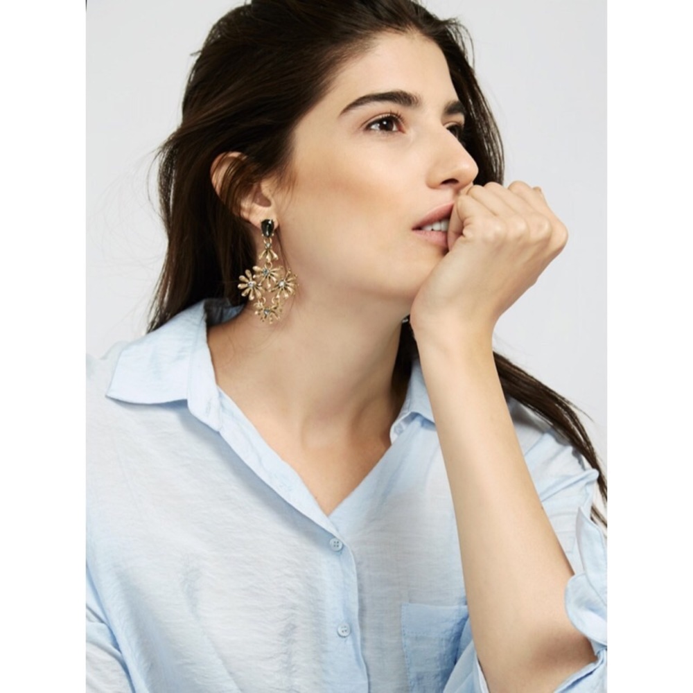 BaubleBar x Gal meets Glam Gold and Black Earrings - Picture 4 of 4
